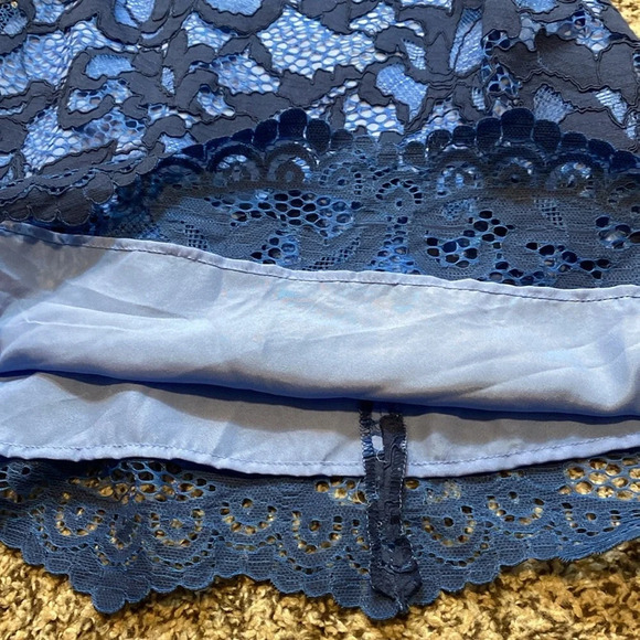 🆕 Lilly Pulitzer Aaliyha True Blue Romantic Corded Lace Overlay - Picture 7 of 12